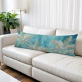 thumbnail image 2 of Blue Palm Tree Body Pillow Cover 20 x 54 Inch Decorative Pillow Cover Country Botanical Tropical Jungle Plants Lumbar Pillowcase Seasonal Rectangle Cushion Case for Couch Sofa Bed Living Room, 2 of 9