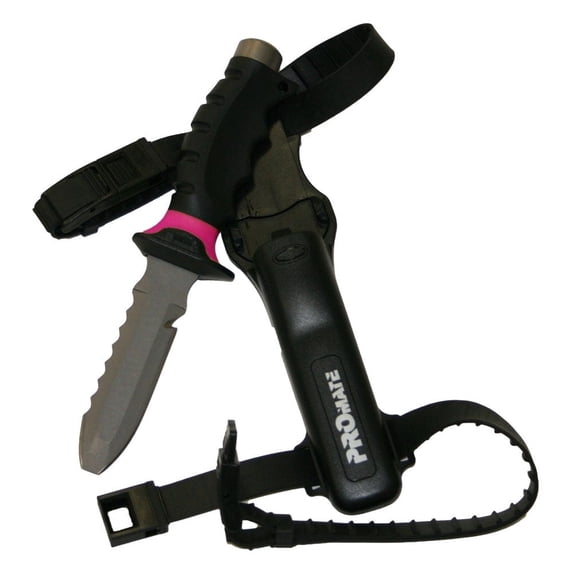 Promate Barracuda Blunt Tip Titanium Scuba Diving Knife (4 1/2" Blade) - KF529