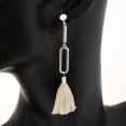 thumbnail image 1 of Pendientes colgantes Hugo con flecos para mujer, 1 of 10