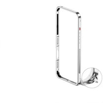 Compatible with iPhone 16e Metal Bumper Phone Case,Slim Fit No Back Design Excellent Heat Dissipation,Shockproof Anti-fall Ultra Slim Rugged Frame Thin Fit Phone Case,Silver
