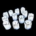 thumbnail image 4 of Velas LED con luces de plástico, velas sin llama con pilas pequeñas, 12 Uds., 4 of 8