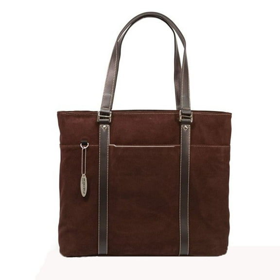 Mobile Edge Mobile Ultra Tote, Chocolate Suede Leather