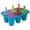 Royal Blue, variant on 6-Cavity Silicone Popsicles Molds Reusable Popsicle Molds, Mini Ice Pop Molds with Colorful Sticks, Ice Cream Molds, Homemade Ice Cream Molds Pink