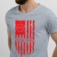 thumbnail image 2 of Greenyef Graphics We The People 1776 Distressed American USA Flag Men's T-Shirt (Gray & Red, Medium), 2 of 6