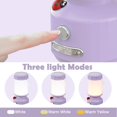 thumbnail image 4 of Linterna Infantil GDSZBYSM con 3 Colores Regulables y Carga USB-C Morada, 4 of 7