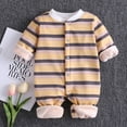 thumbnail image 2 of Toddler Kid Jumpsuit Pants Clothes Newborn Infant Baby Boy Girl Long Sleeve Striped Fluffys Romper Jumpsuit Clothes Summer Jumpsuit For Girls Boys, 2 of 4