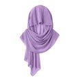 thumbnail image 4 of Karight Womens Chiffon Hijab Scarf Lightweight Solid Color Breathable Sheer Head Wrap, 4 of 6