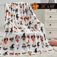 thumbnail image 2 of zuhoeo Lightweight Throw Blanket- Halloween Themed, Soft, Cozy and Plush- Throw Blankets, Perfect for Lounging This Spooky Season, 50 x 60 inches, Autumn Leaves, Throw Blanket, 2 of 6