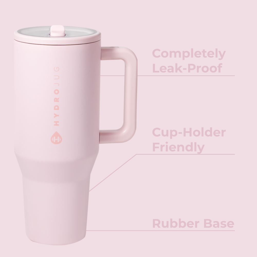 HydroJug Traveler 40 oz Insulated Water Bottle, Pink Sand photo 2