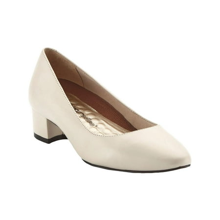 

Walking Cradles Womens Heidi Solid Slip on Block Heels