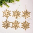 thumbnail image 3 of 6PCS Christmas Party Decor Snowflake Ornaments Glitter Snowflakes Winter, 3 of 5