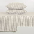 thumbnail image 3 of Great Bay Home Striped Microfiber Wrinkle Resistant Sheet Set  (King, Light Grey), 3 of 7