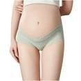 thumbnail image 3 of Tejiojio Maternity/Labor/Nursing Clothing Clearance Women Low Waist U Shaped Pregnant Elasticity Soft Maternity Panties, 3 of 8