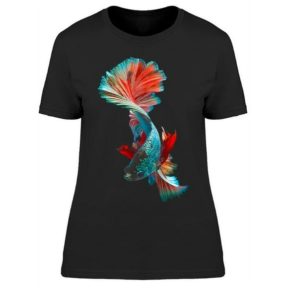 Gorgeous Frontview Siam Betta T-Shirt Women -Image by Shutterstock, Female x-Large