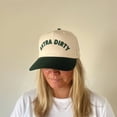 thumbnail image 2 of Extra Dirty Embroidered Trucker Hat, Two-Tone Adjustable Snapback Cap, Unisex Streetwear Baseball Hat for Casual and Outdoor Style, Fashion and Statement Outfits, 2 of 5
