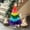 B, variant on Oioii 45/60cm Mini Rainbow Christmas Tree Set - Small Tabletop Christmas Tree Decorations, Ideal for Window Display, Home Holiday Decor Christmas Decoration Supplies, Adds Elegant Festive Vibe, B