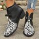 thumbnail image 4 of NECHOLOGY Botas Mujer Adulto Femenino Zapatos Botines para mujer Botas para mujer, tacones gruesos, botas cómodas a la moda, nuevas botas de otoño para mujer, zapatos individuales de moda (White, 9), 4 of 7