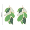 thumbnail image 6 of Mightlink 1 Pair Geometric Patchwork Color Leaves Shape Dangle Earrings Exquisite Enamel Women Drop Stud Earrings Fashion Accessories Gift, 6 of 7