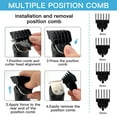 thumbnail image 4 of PRITECH Hair Trimmers,Beard Trimmer,6 in 1 Kit Electric Cordless Nose Trimmer Mens Grooming Trimmer for Beard Head Face and Body Waterproof IPX7 USB Rechargeable LED Power Display, 4 of 6