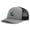 Heather Grey Black, variant on Richardson Trucker Hat Animal Wildlife Bird Loon Polyester Baseball Cap Snapback Heather Grey Black Design Only