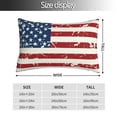 thumbnail image 2 of Kdxio Cotton Pillow Cases 20"x30" Pillowcases,Soft and Breathable Bedroom Pillow Cases-Vintage American Flag-No Pillow Core, 2 of 5