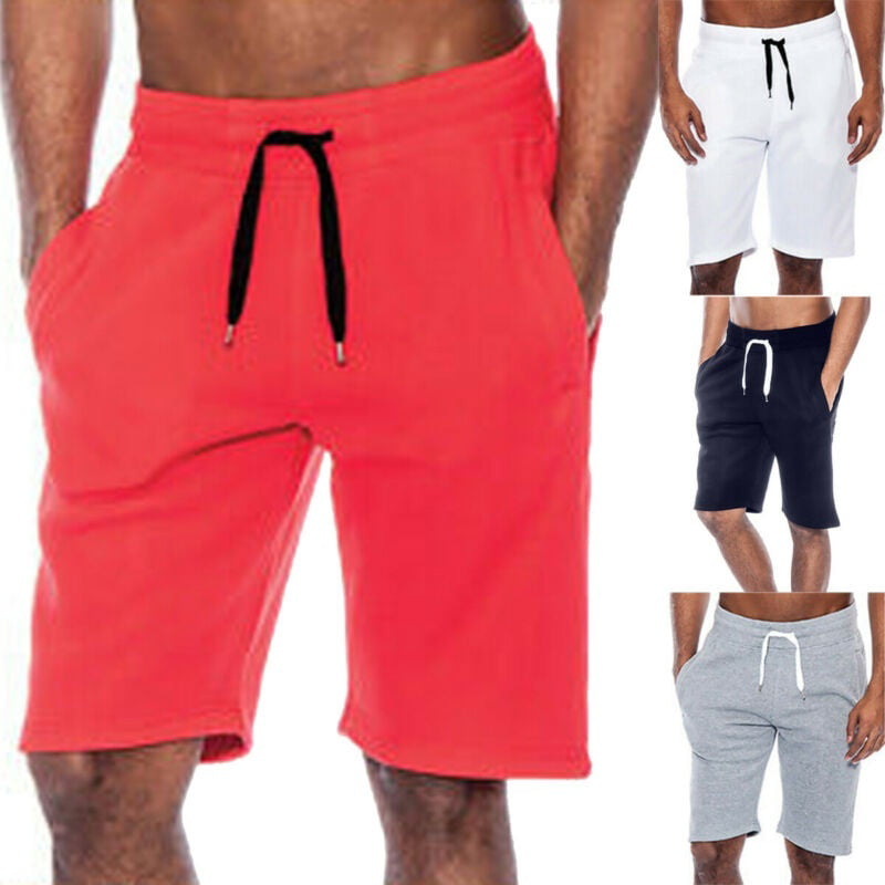 Mens Summer Casual Tech Fleece Shorts Gym Baggy Sport Jogger Sweat ...