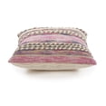 thumbnail image 4 of LR Home Striped Checks Tribal Natural Throw Pillow, Pink, 18" Square, Count per Pack 1, 4 of 9