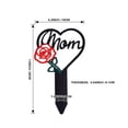 thumbnail image 5 of Metal Cemetery Grave Marker, Metal Iron Memorial Stake, 1 Piece Outdoor Lawn Cemetery Decoration, 5 of 9