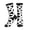 3 Black, variant on Men's Cow Spots Print Novelty Athletic Socks Women's Digital Printing Funky Patterned Crew Socks