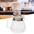 thumbnail image 3 of Glass Coffee Kettle, Glass Coffee Maker, Heat-Insulating for Office Home 500ml, 3 of 8