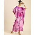 thumbnail image 3 of Printed Viscose Rayon Short Sleeve Kaftan - Round Neck, Relaxed Fit Vacation Wear, 3 of 9