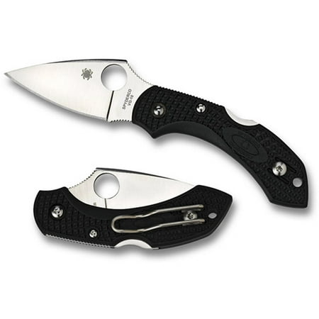 Spyderco Dragonfly 2 Lightweight Black FRN PlainEdge Folding (Best Lightweight Folding Knife)