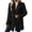 Black, variant on Women's flannel lapel double-breasted outdoor warm coat