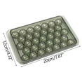 thumbnail image 3 of Hvmvliv Ice Trays 33-Compartments Round-Shape Ice Blocks Making Trays with Lid, Reusable Ice Cubes Trays Household Refrigerator Easy-Release Ice Molds Army Green, 3 of 6