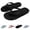 Black, variant on Summer Casual Slippers For Unisex Versatile Breathable Slippers Sweet And Cool Rubber Comfortable Beach Pinch Toe Shoes