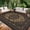 Black Brown-8*10ft, variant on 8x10 Outdoor Rug Waterproof Reversible Outdoor Plastic Straw Rug Vintage Oriental Medallion Patio Rugs Indoor Outdoor Carpet RV Mat Outside for Patio Camp Balcony Deck Picnic, Black&Brown