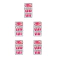 thumbnail image 2 of maskred 1 Set French Tip Press on Nails Gradient Extension Fingernails Tips Removable Fashion Wraps Full Cover DIY Manicure Kit Type 1 2g glue,24Pcs jelly 5Set, 2 of 6