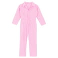 thumbnail image 3 of Raenseen Kids Boys Mechanic Coveralls Long Sleeve One Piece Flightsuit Overalls Jumpsuit Boiler Suit Pink 10, 3 of 5