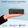 thumbnail image 3 of Computadora Escritorio Mini PC ASUS NUC 13 PRO Intel Core i7 13620H 16GB DDR4 SSD 1TB W11H-T WiFi 6E Bluetooth 5.3 CNUC13P-Ci7161TB Gaming, oficina, estudio y hogar., 3 of 5