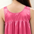 thumbnail image 4 of ZyeKqe Nightgown for Women Sleeveless Ruffled Bow Lightweight Loose Comfy Casual Loungewear Sleep Shirts Midi Dress, 4 of 7