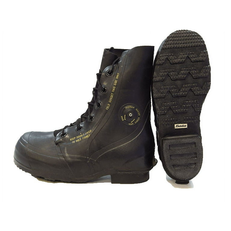 Wide military shop boots