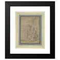thumbnail image 2 of Laurent de la Hyre 12x14 Black Modern Framed Museum Art Print Titled - The Holy&nbsp;Family (1630-35), 2 of 5
