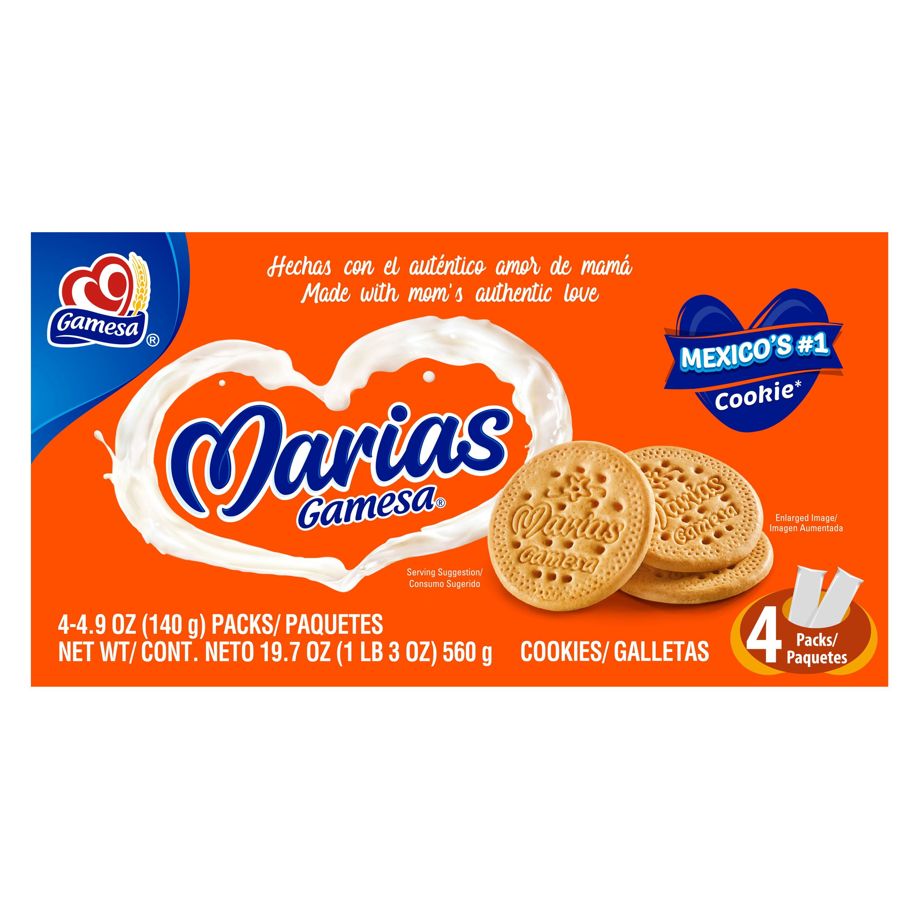 Gamesa Marias Cookies, 4.9 oz 4 Count