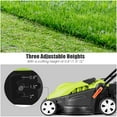 thumbnail image 5 of Costway 14-Inch 12Amp Lawn Mower w/Folding Handle Electric Push Lawn Corded Mower Green, 5 of 12