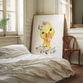 thumbnail image 3 of Duck, Farm Animals, Barn Animals, Barnyard, Pink Flowers, Girl Nursery - Illustration Watercolor Animal Floral Whimsical Unframed Wall Art Print 20 x 24 inches, 3 of 13