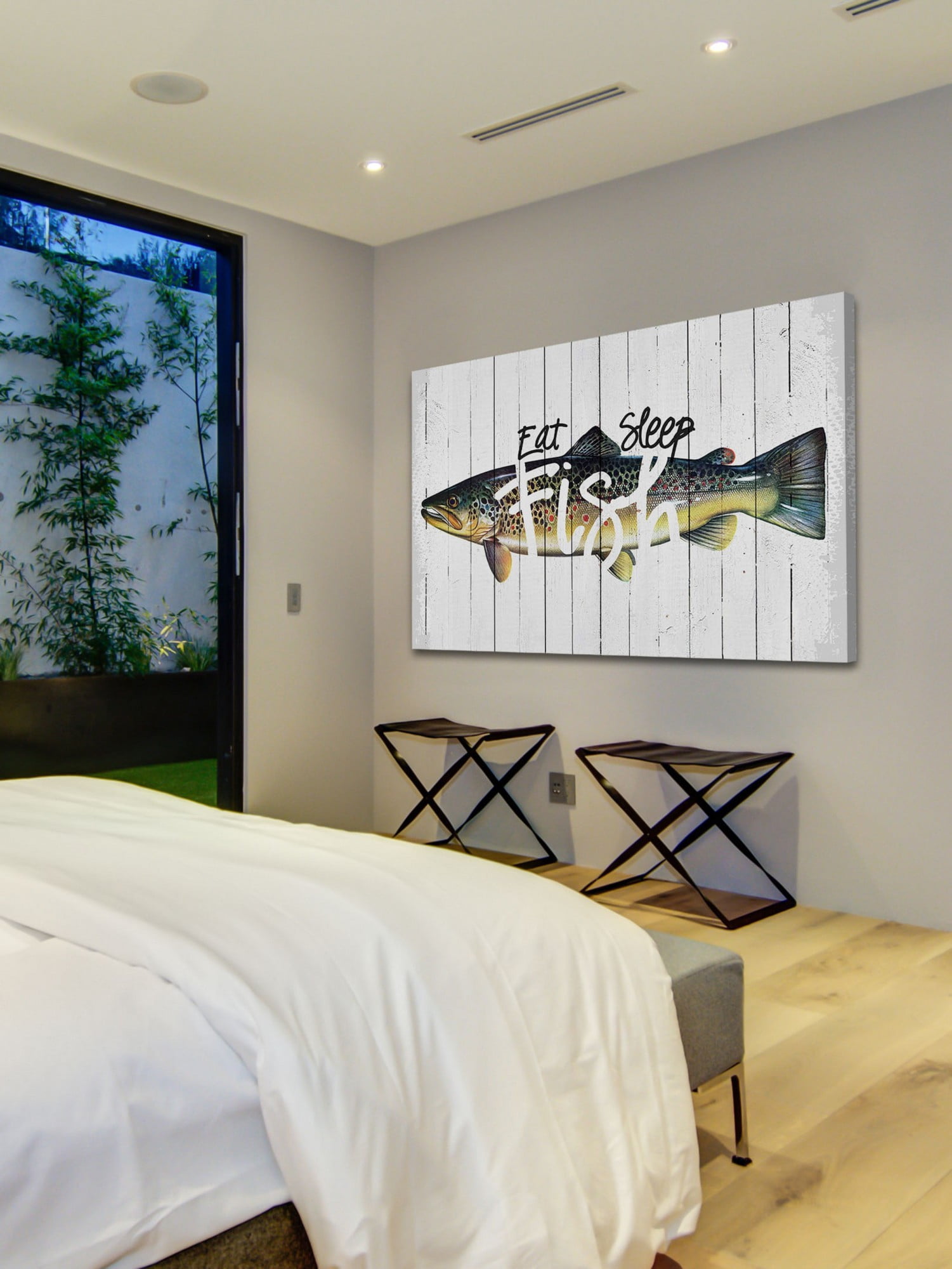 Marmont Hill Inc Marmont Hill - "Wishin I Was Fishin" by Saturday Evening Post Painting Print on Canvas - Multi-color