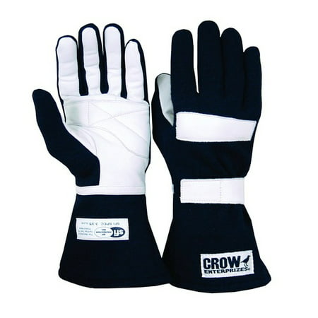 Crow Racing Gloves Enterpizes Junior Two-Layer Nomex SFI 3.3/5 (Best Rated Motorcycle Gloves)