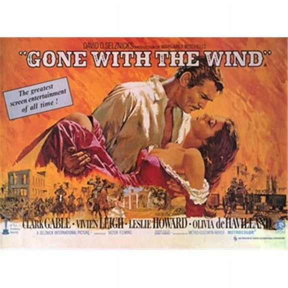 Pop Culture Graphics MOV216557 Gone with the Wind Movie Poster, 17 x 11