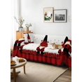 thumbnail image 3 of Red Valentine's Day Couch Cover for 2 Cushion Couch, Roses Gnomes Love Heart Plaid Washable Love Seat Sofa Covers Slipcover, Throw Sofa Covers for Pets, Furniture Protector 71"x102", 3 of 9