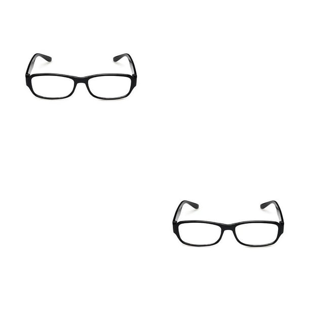 Soidarity Gafas de lectura portátiles de resina para hombres y mujeres, lentes para lectores de presbicia, gafas para personas mayores, gafas de aumento Negro 250 grados 2piezas Soidarity CBP028184